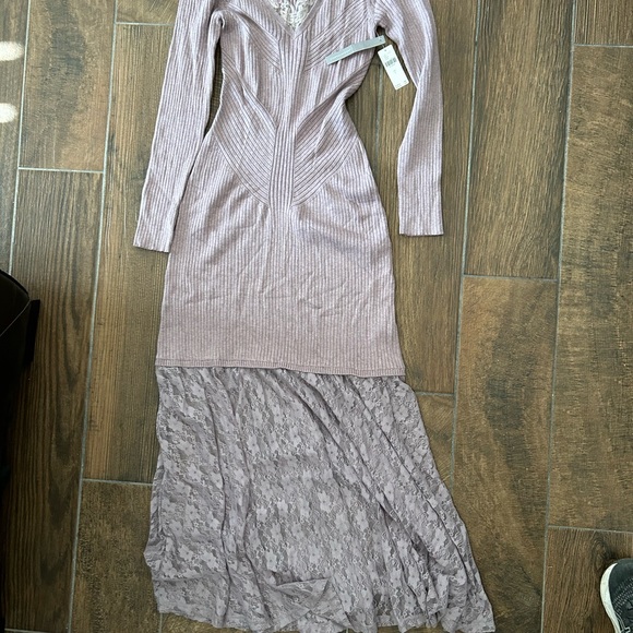 Anthropologie Dresses & Skirts - Anthropologie Purple V-Neck Sheath Maxi Dress